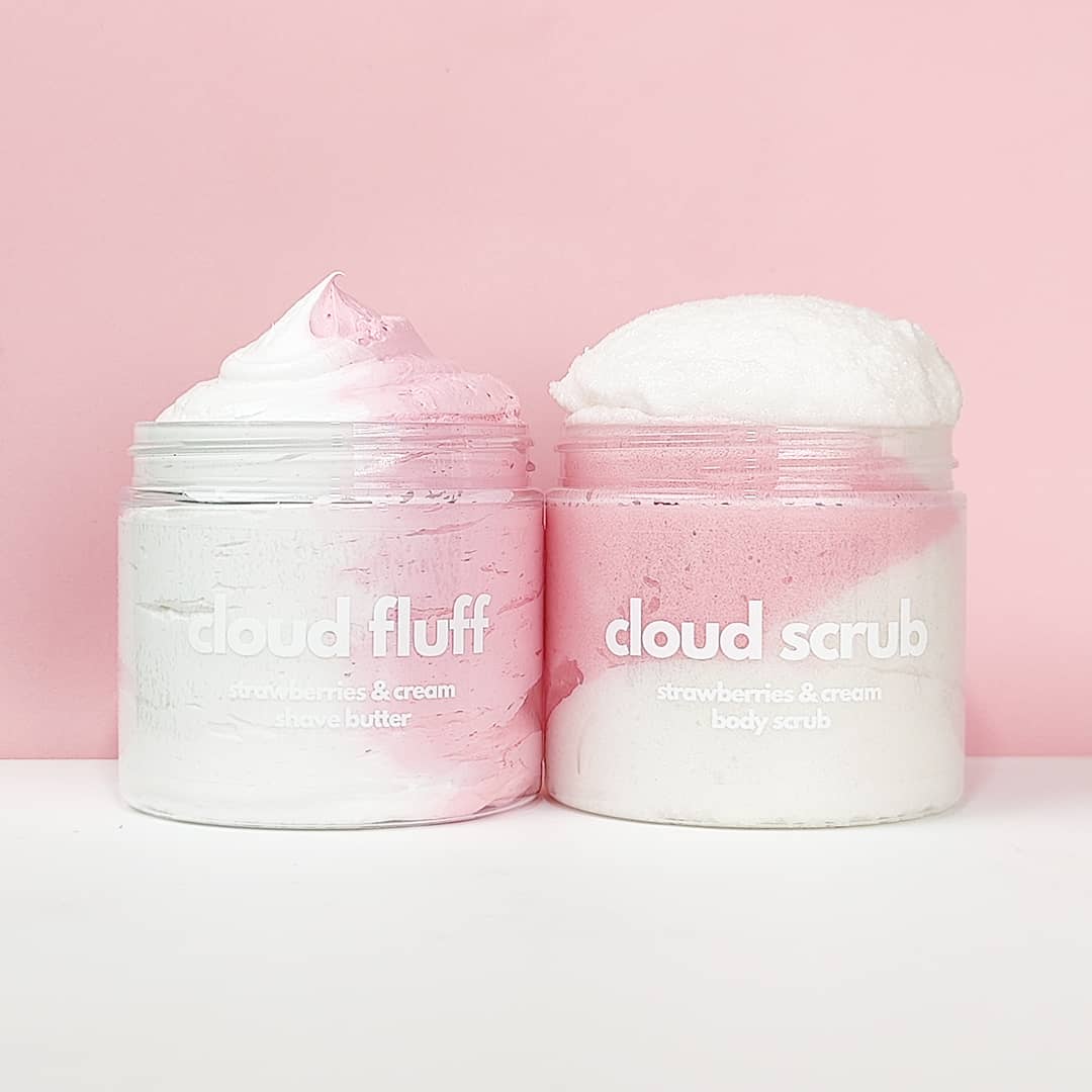 strawberries & cream shave duo